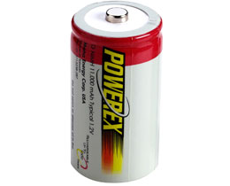 Powerex 11,000 mAH D Rechargeable Batteries