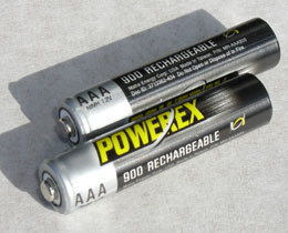 Powerex 900 mAH AAA Rechargeable Batteries